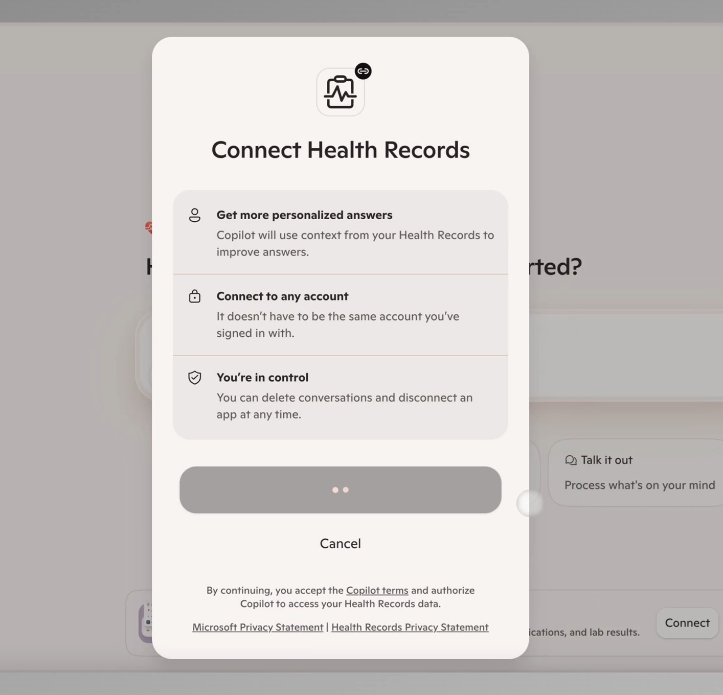 Copilot health records