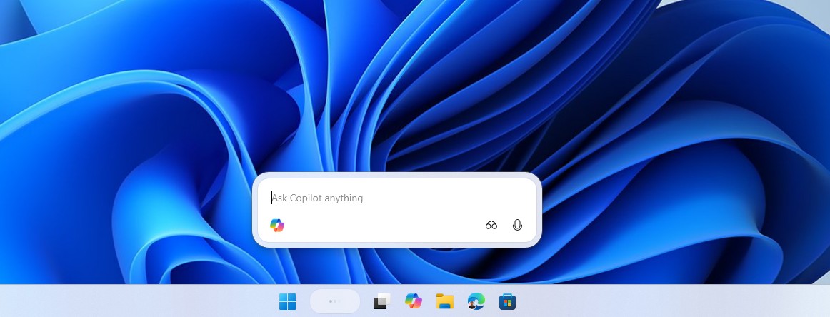 Ask Copilot in the taskbar