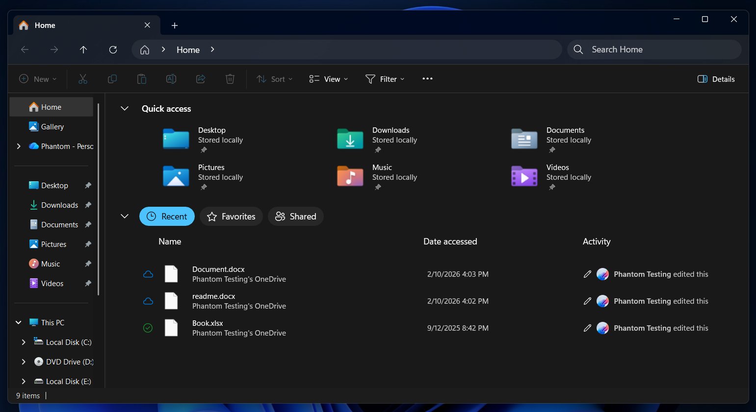 File Explorer rounded corners