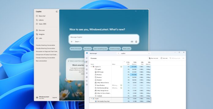 Windows 11基于Web的Copilot