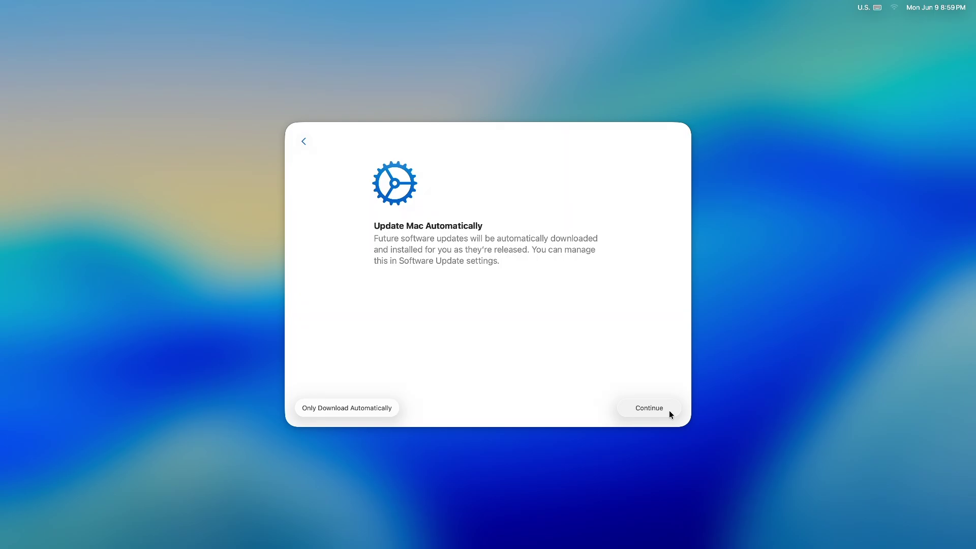 macOS 安装时的更新处理方式