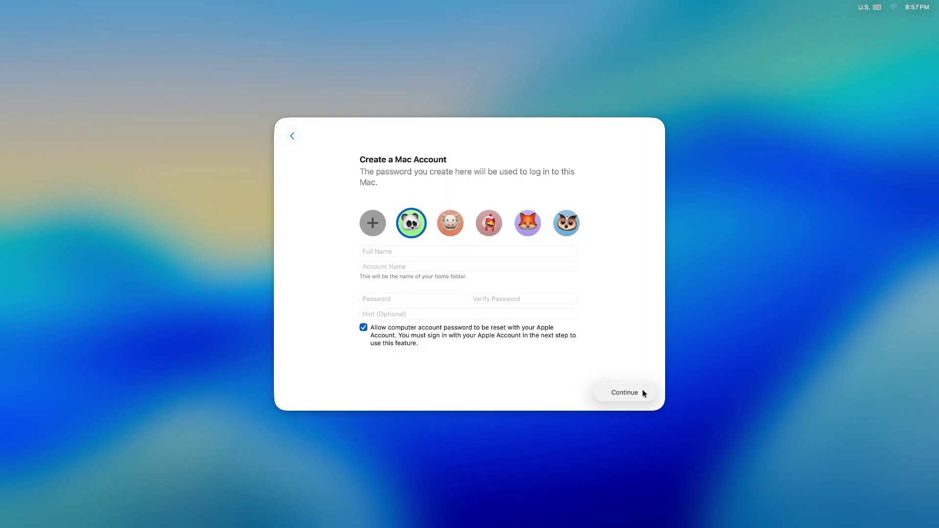 macOS 安装不强制登录 Apple ID