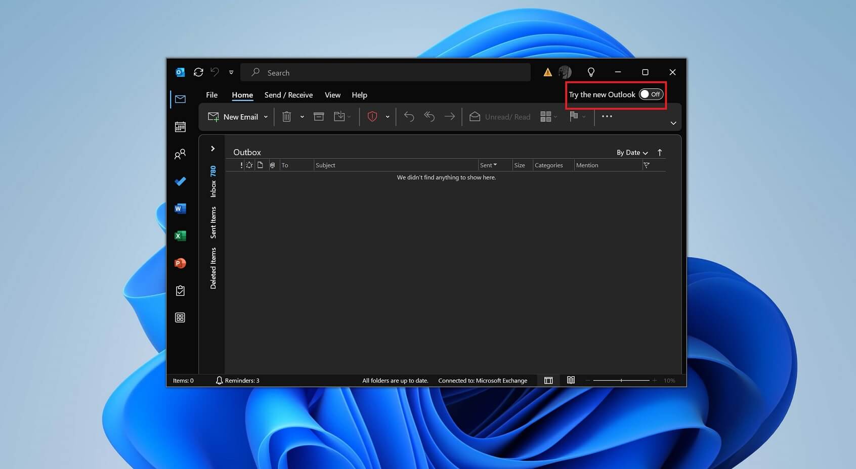 Try the new Outlook in Outlook Classic