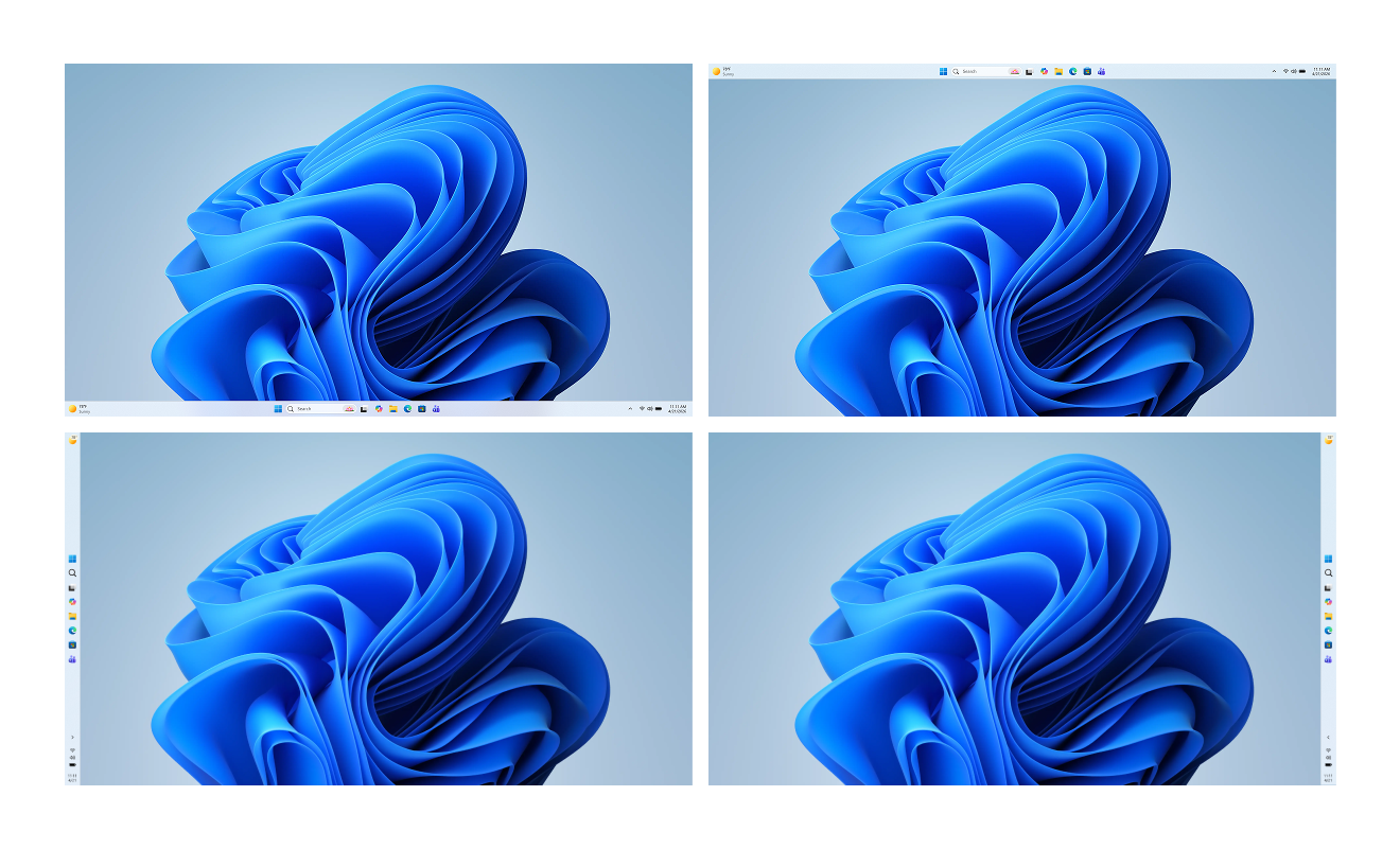 Windows 11 movable taskbar