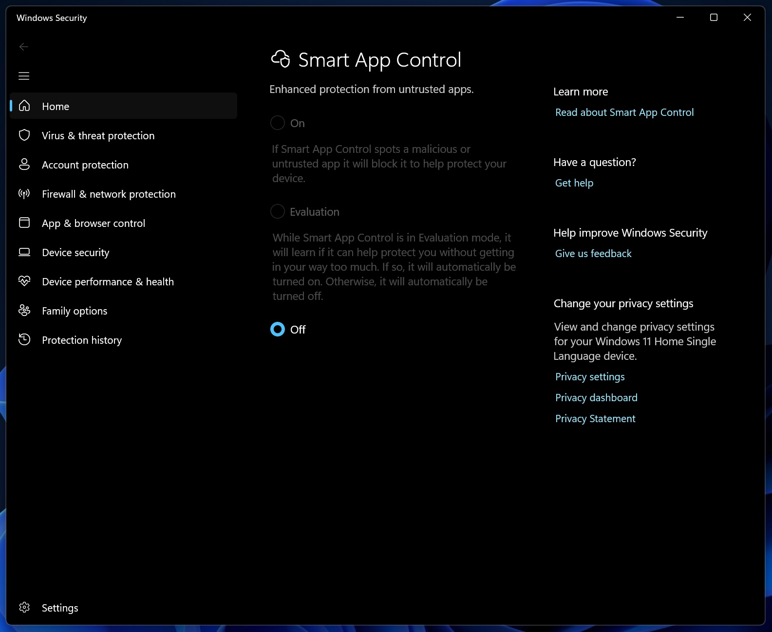 Smart App Control