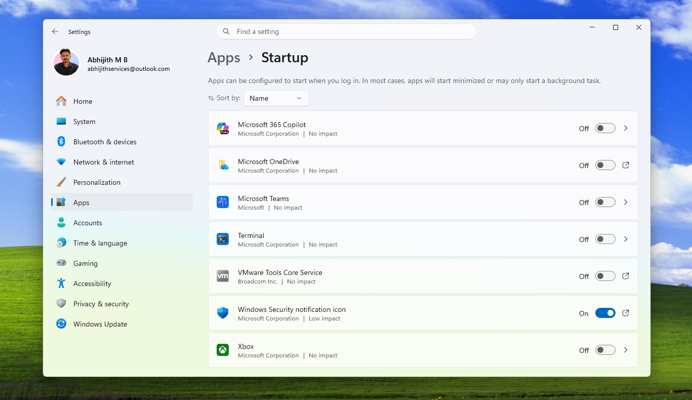 Startup apps launching performance is getting improvement