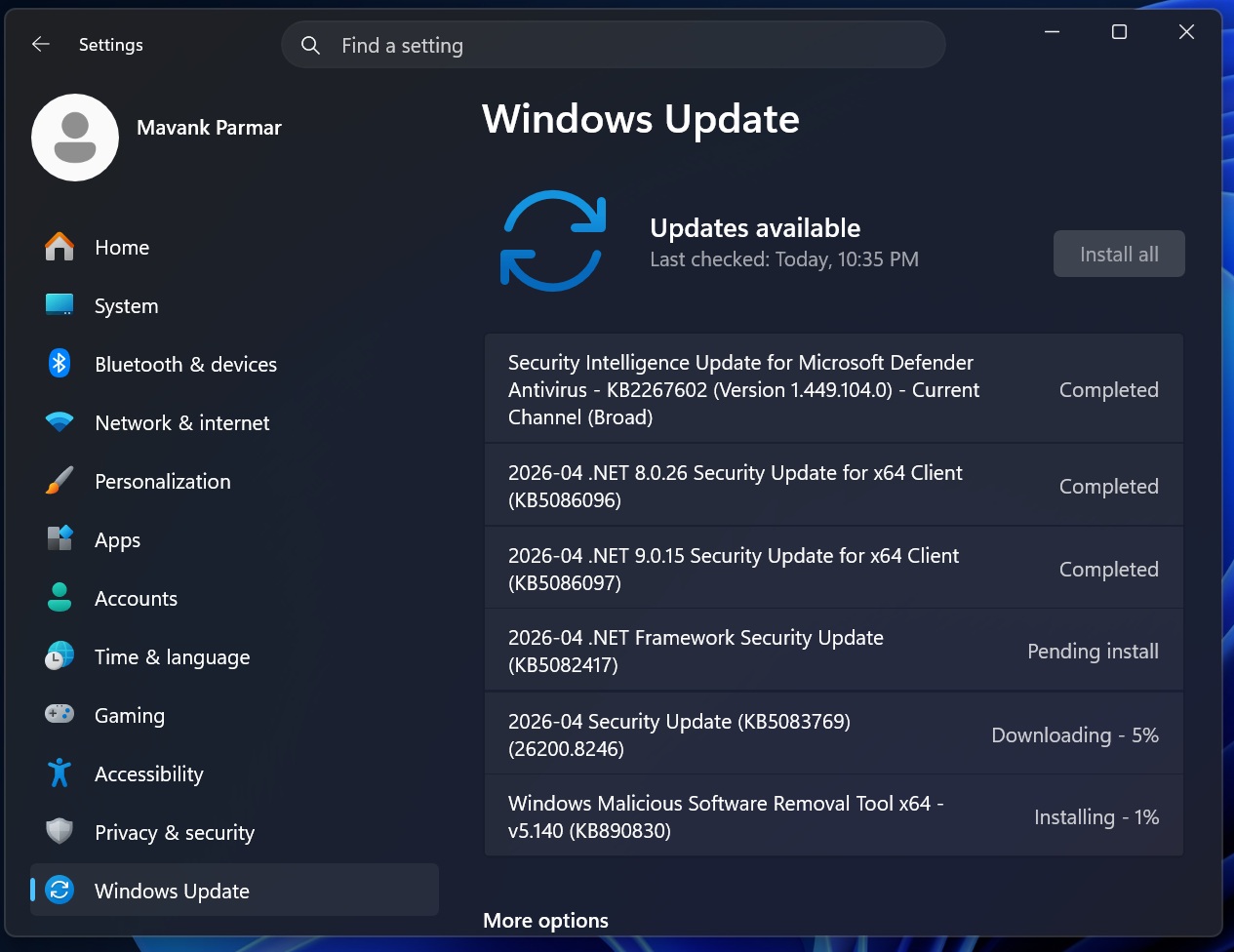 Windows 11 April 2026 Update