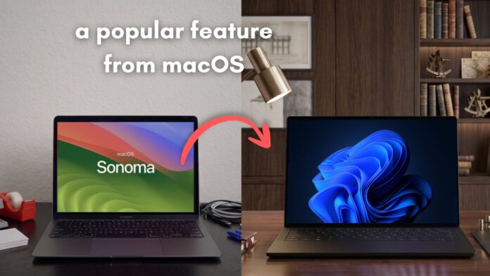 Windows gets a new tool that mimics Click wallpaper to reveal desktop functionality from macOS