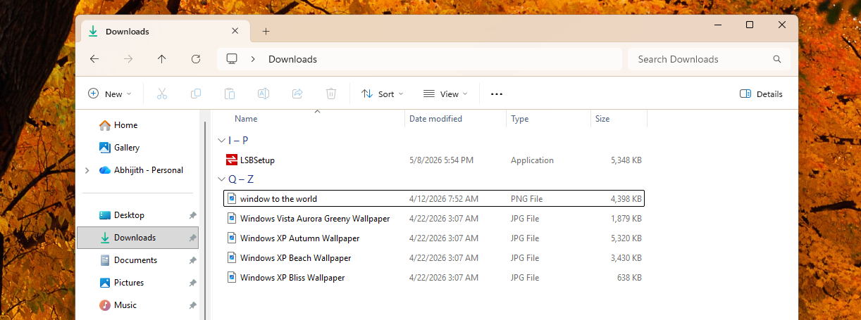 Details view of File Explorer uses KB values only for files of all sizes