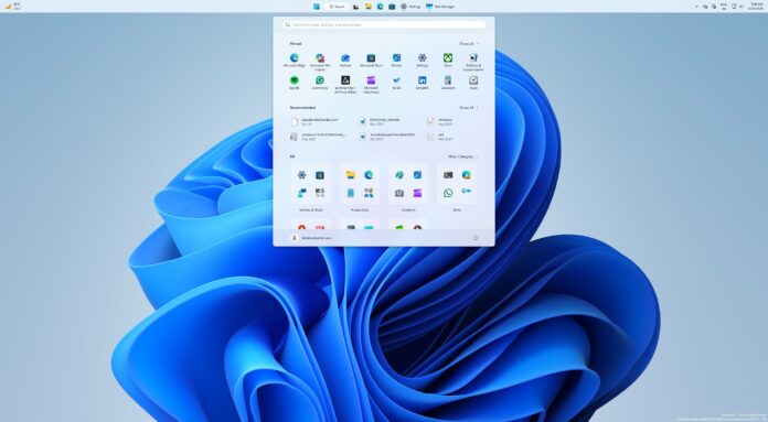 Windows 11 new Start menu position