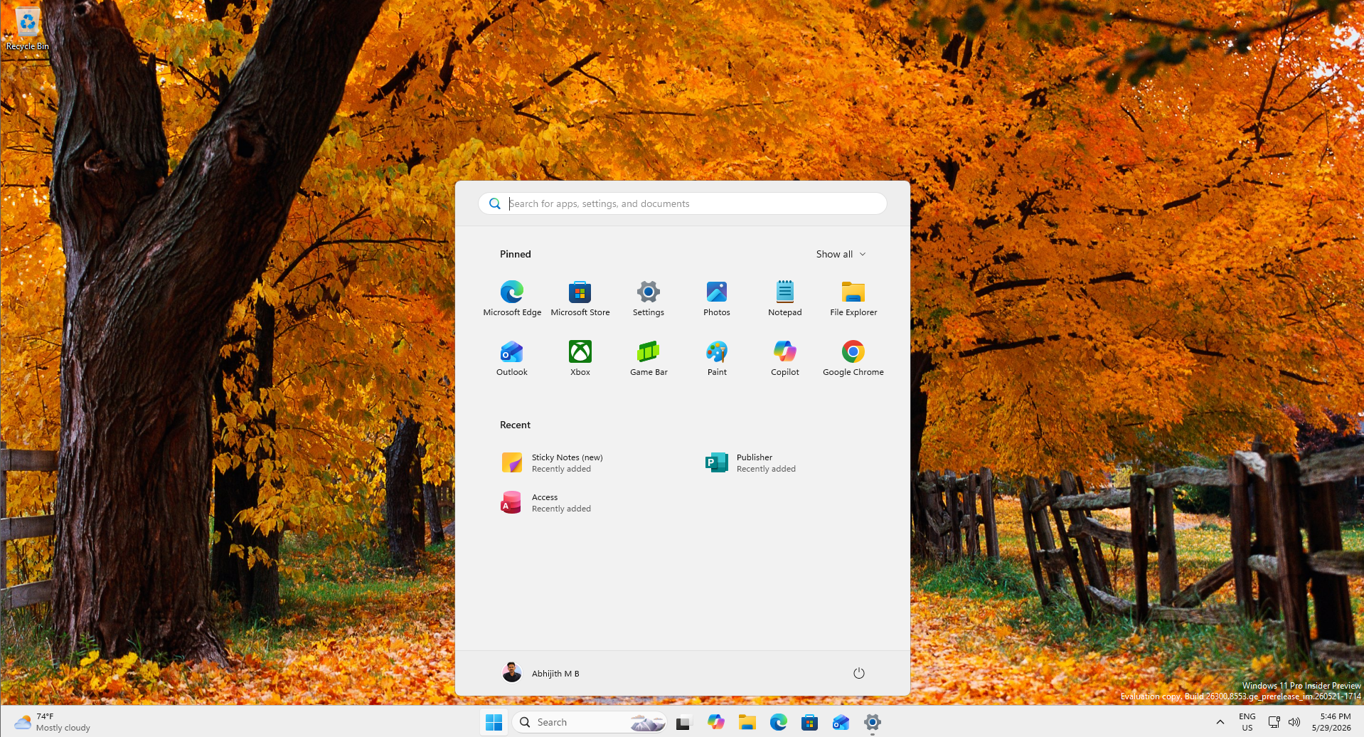 New Start menu with All apps turned off looks like the original Windows 11 Start menu