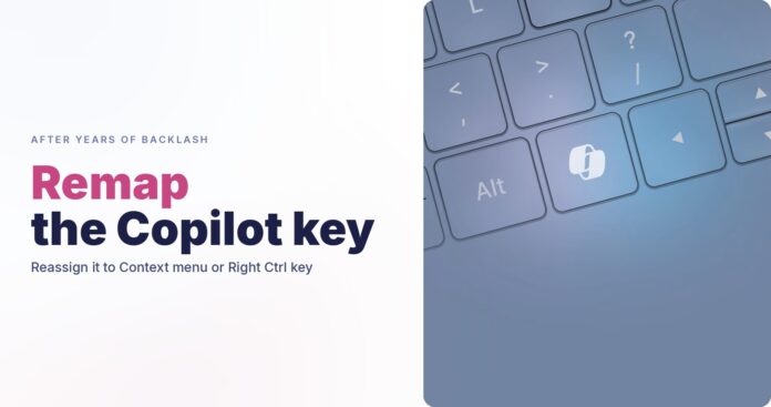 Copilot remap the key in Windows 11