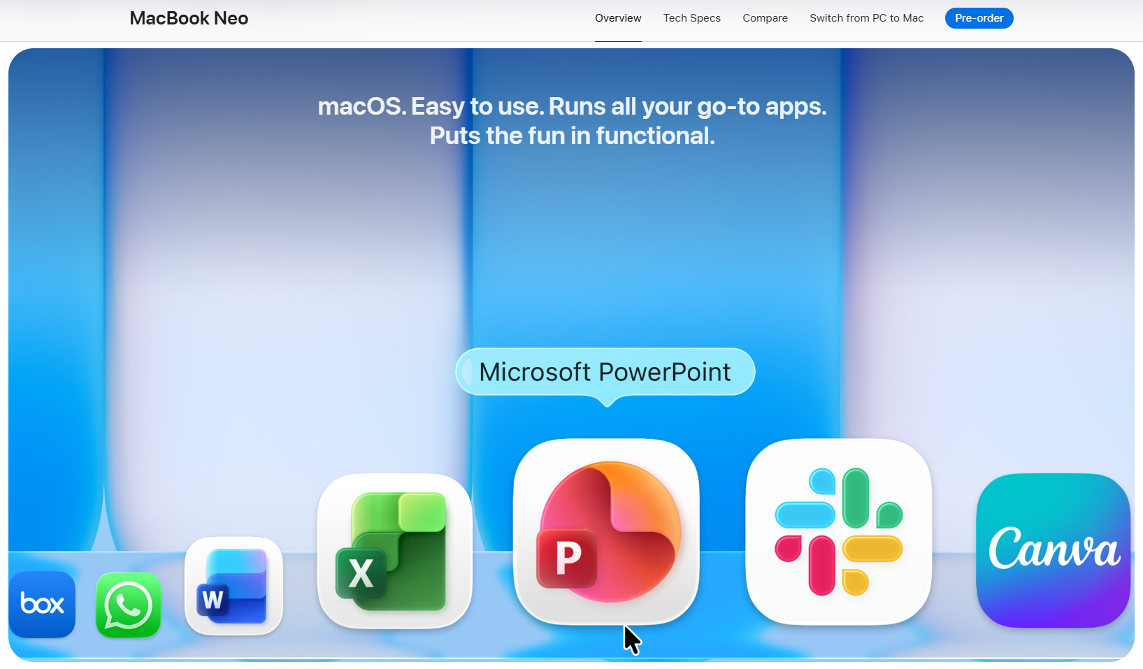Apple highlights Microsoft PowerPoint, Excel and Word among other apps as your go-to apps in macOS
