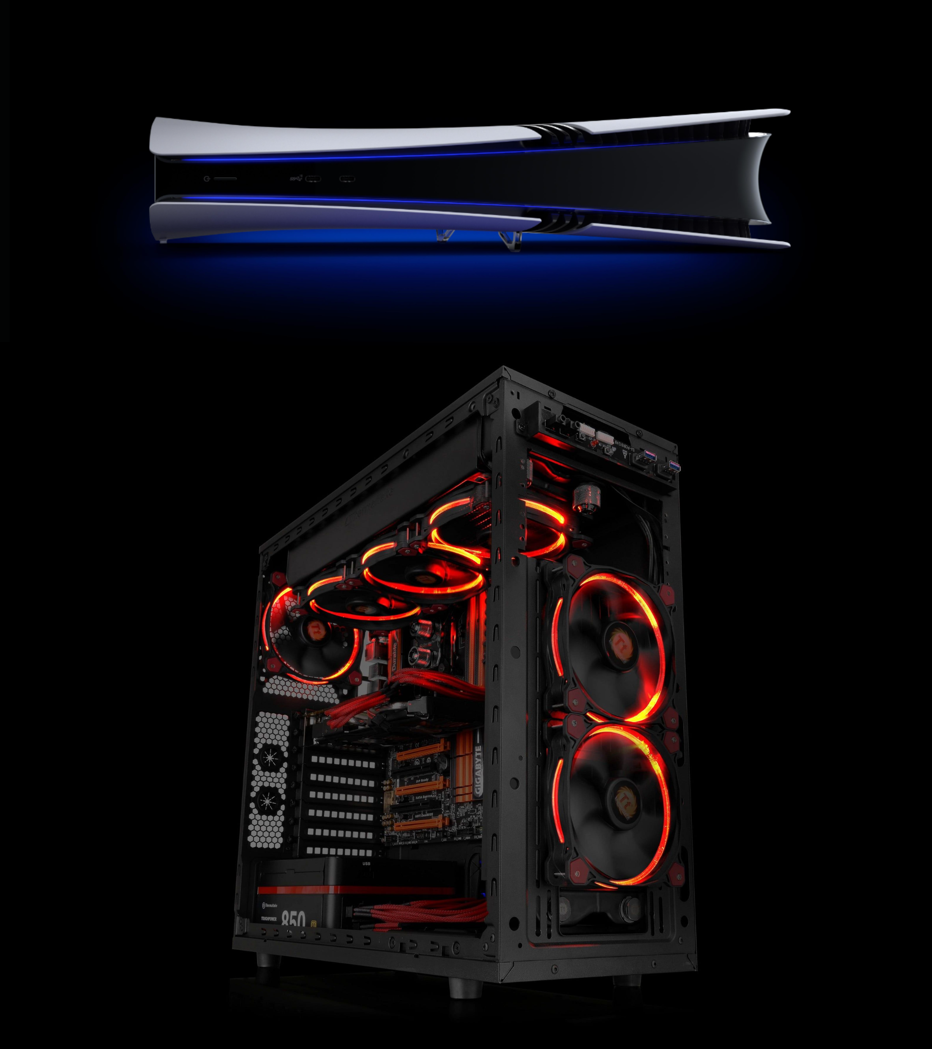 PS5 Pro and a gaming PC