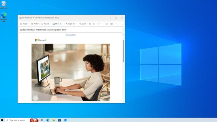 Microsoft 通知 Windows 10 ESU 延长