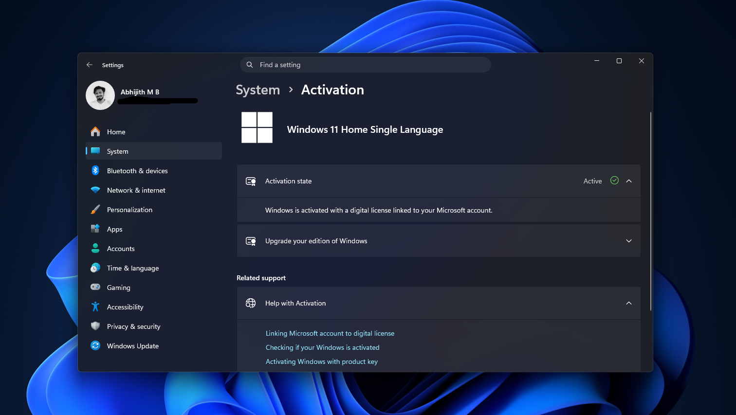 Windows is activated