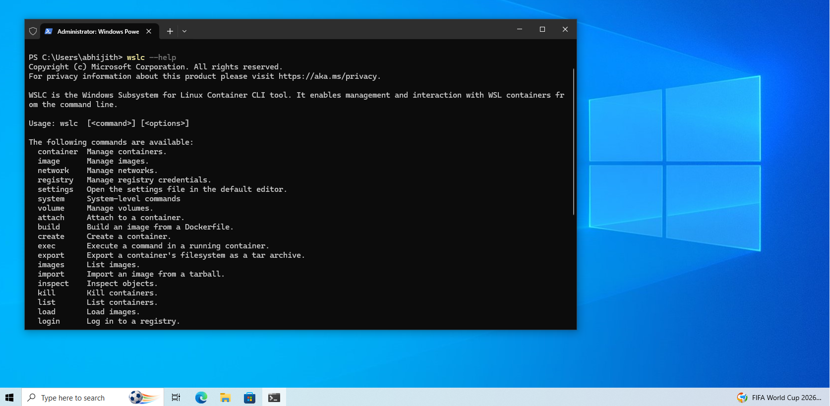 WSLc 在 Windows 10 中已启动并运行
