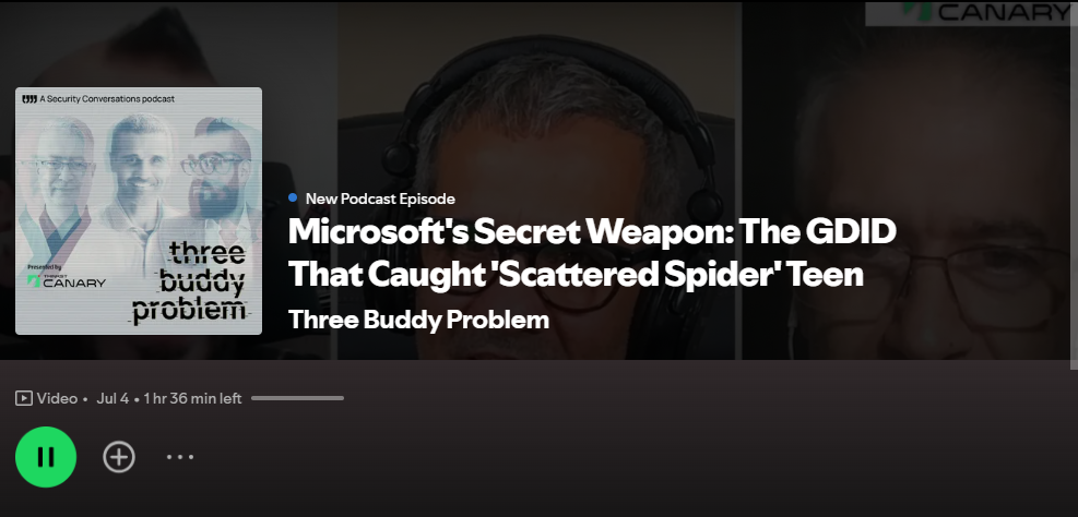 关于微软 GDID 的 Three Buddy Problem 播客