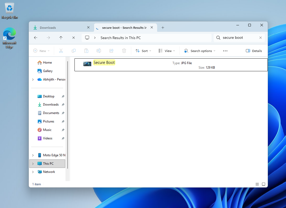 Searching a file in This PC takes over 5 minutes to show the results