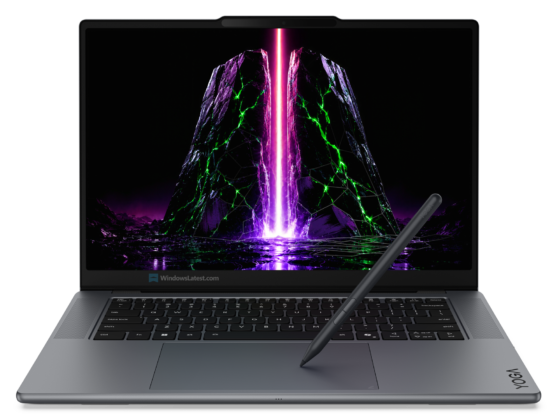 Yoga Pen Gen 2 being used on the Yoga 9n Touchpad
