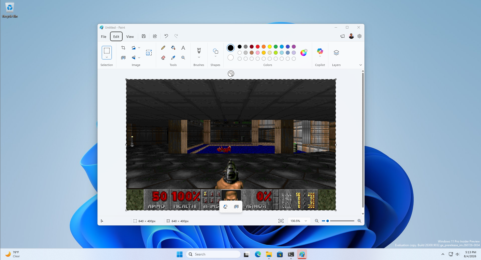 在 MS Paint 中运行 DOOM