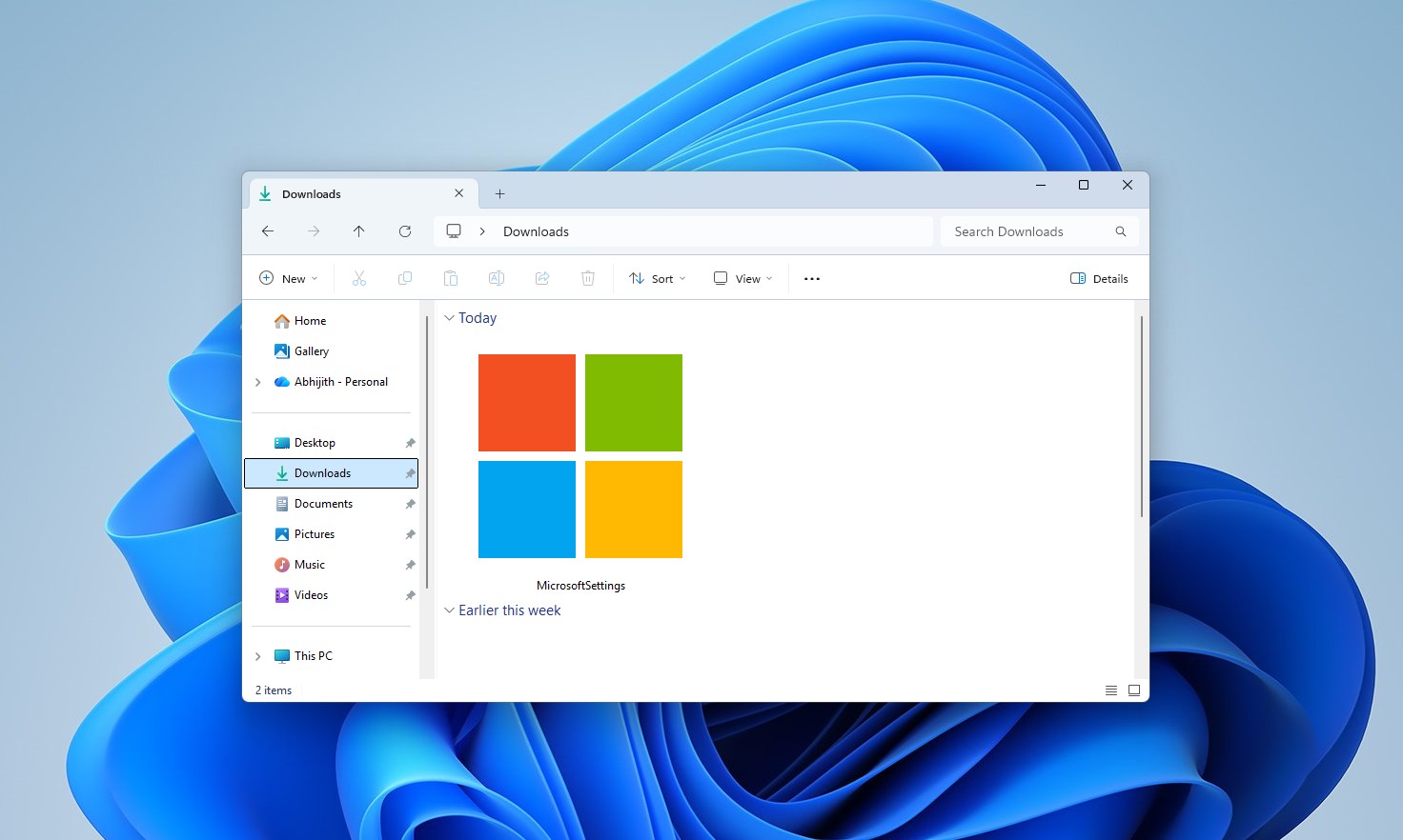 the new Microsoft Settings app logo is basically the Microsoft Logo