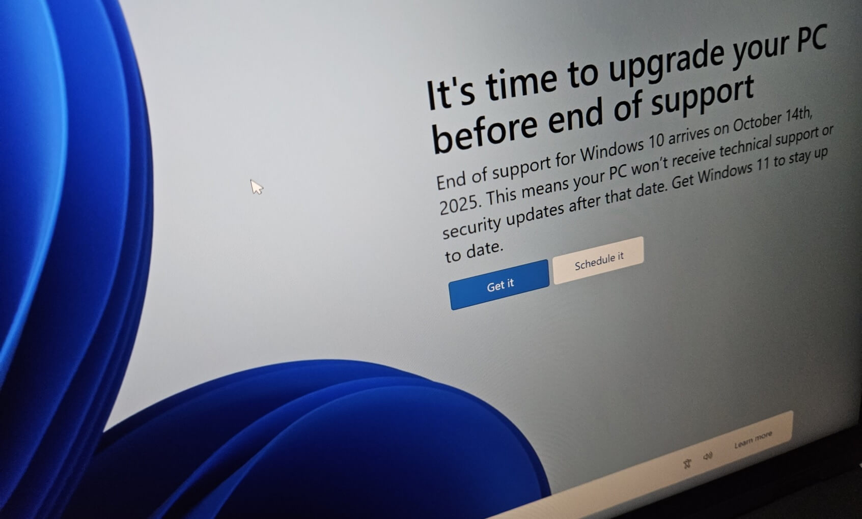 Windows 10 end of support