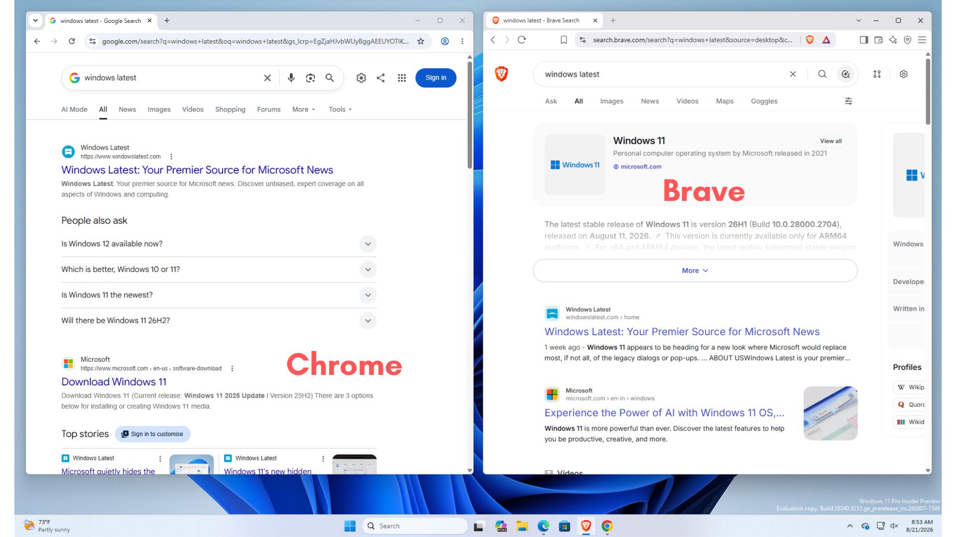Before installing the new Microsoft Settings app