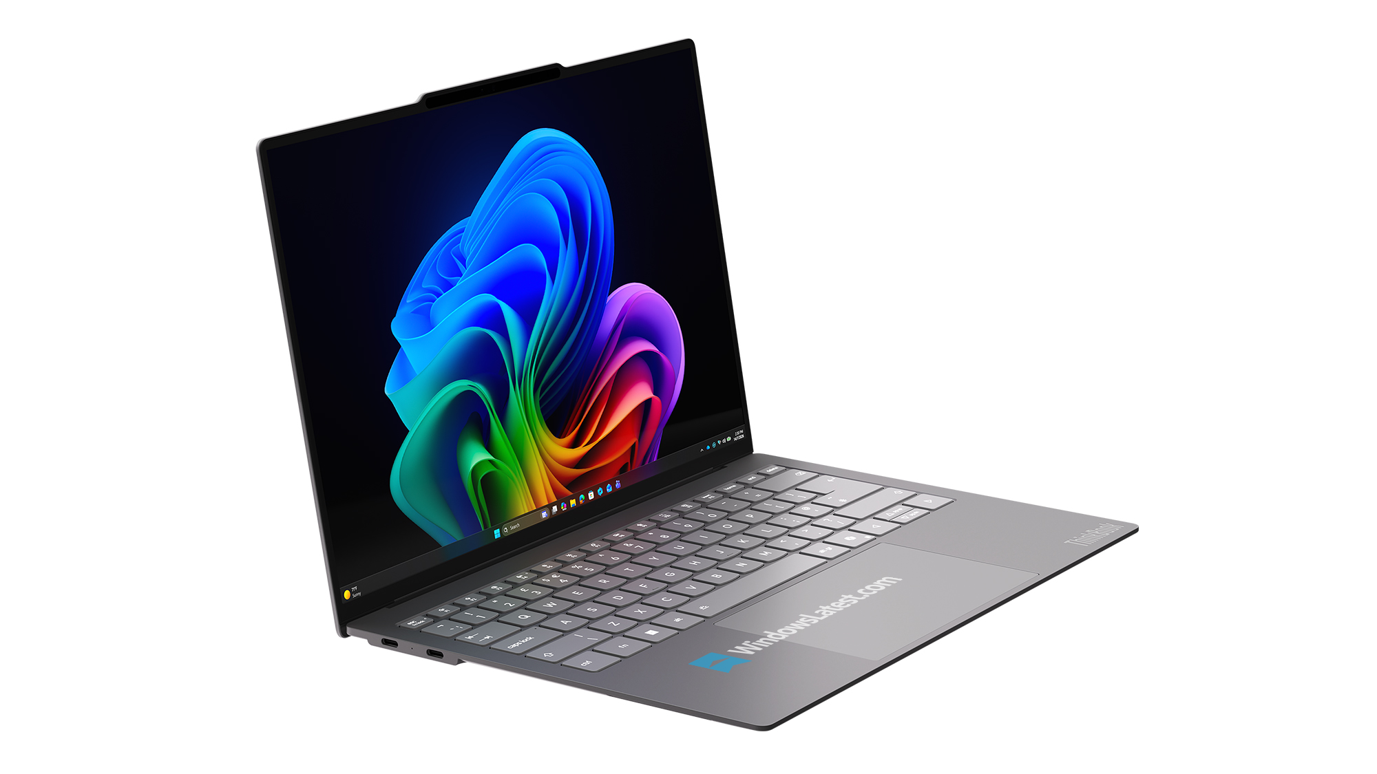 Lenovo ThinkBook Aeroblade laptop side view