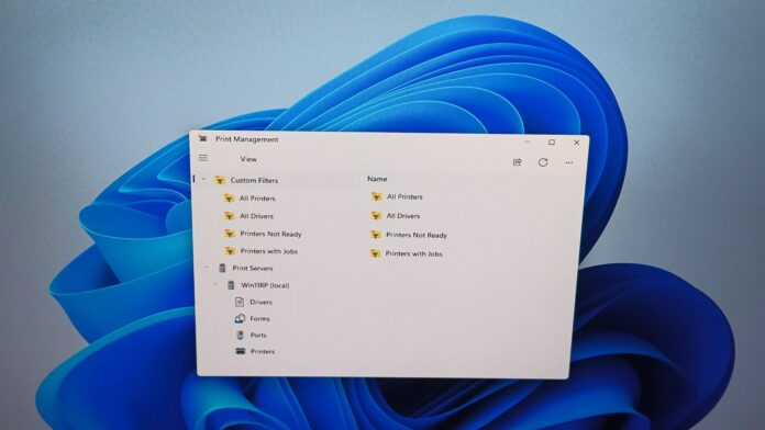 Windows 11's redesigned Print Management tool is now live in the Release Preview channel.
