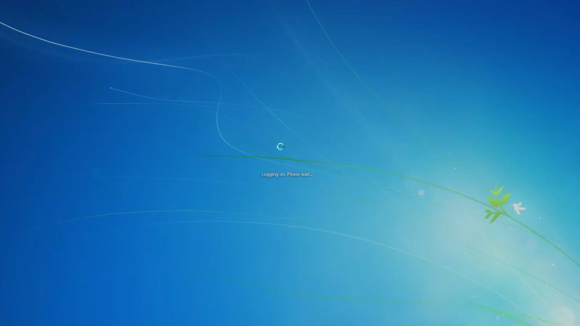 Windows 7 登录界面延迟