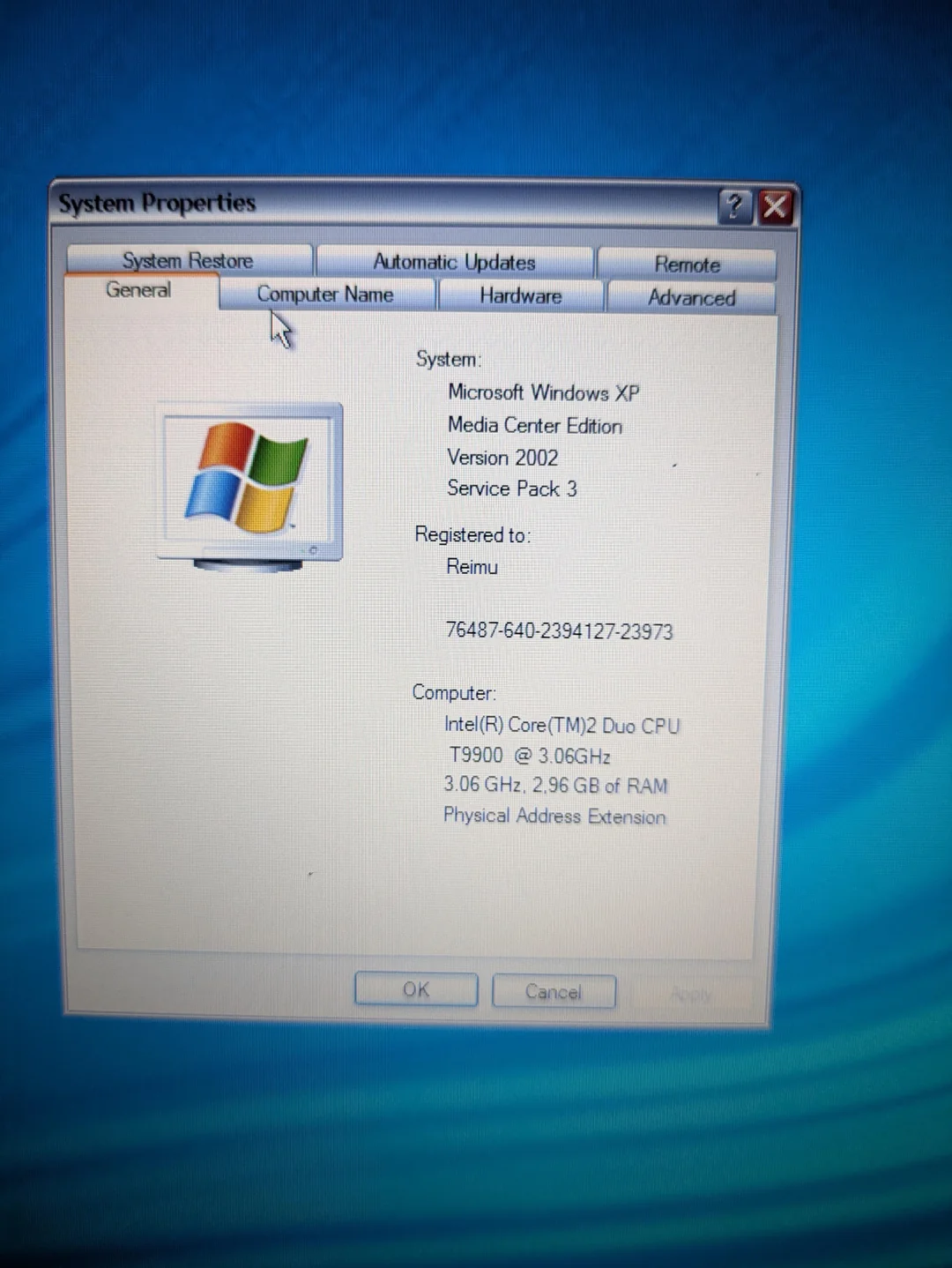 启用 PAE 的 Windows XP