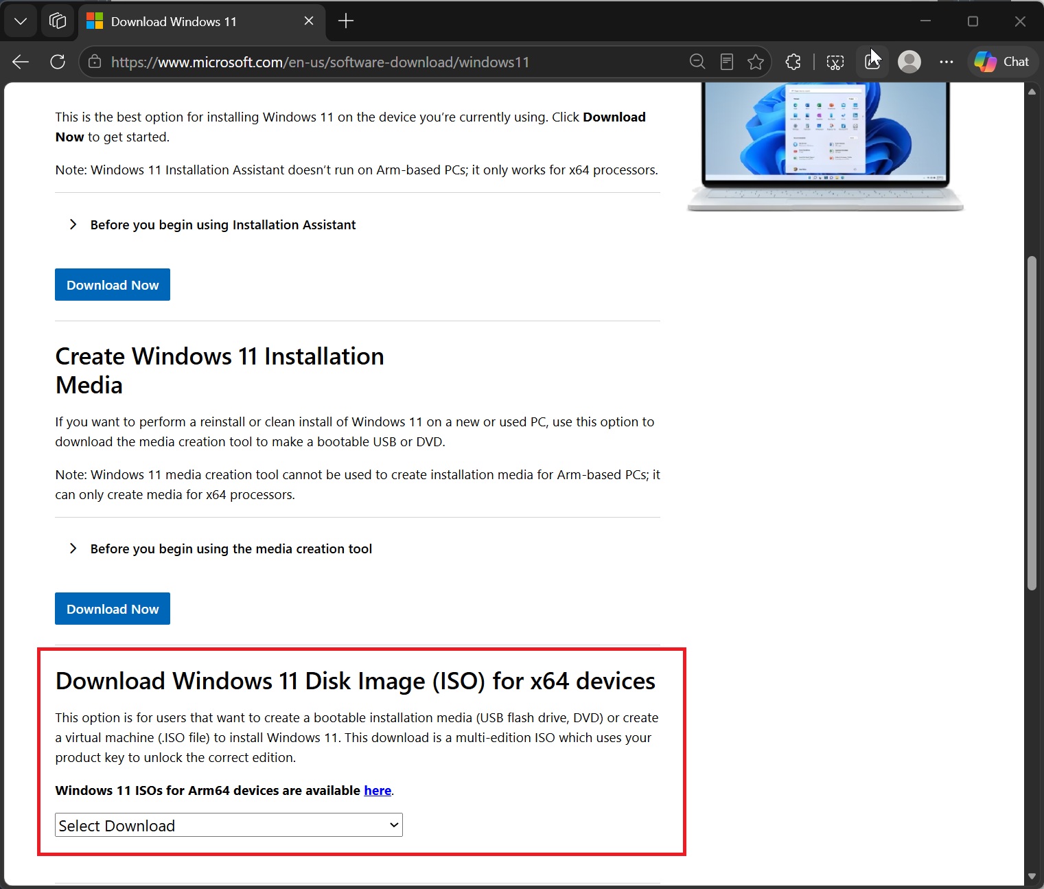 Windows 11 25H2 Disk Image ISO for x64 devices