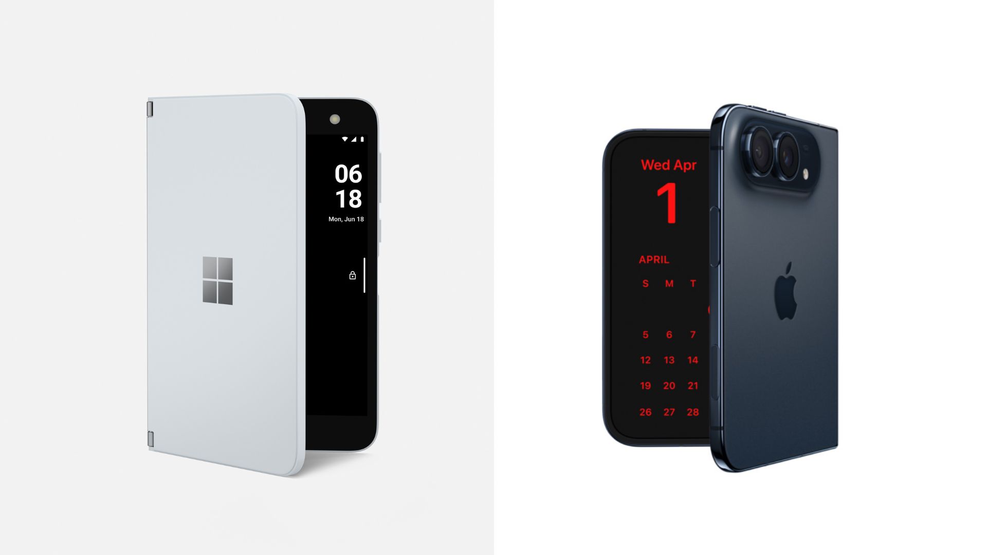 Apple展示iPhone Duo的待机功能，方式与Surface Duo如出一辙