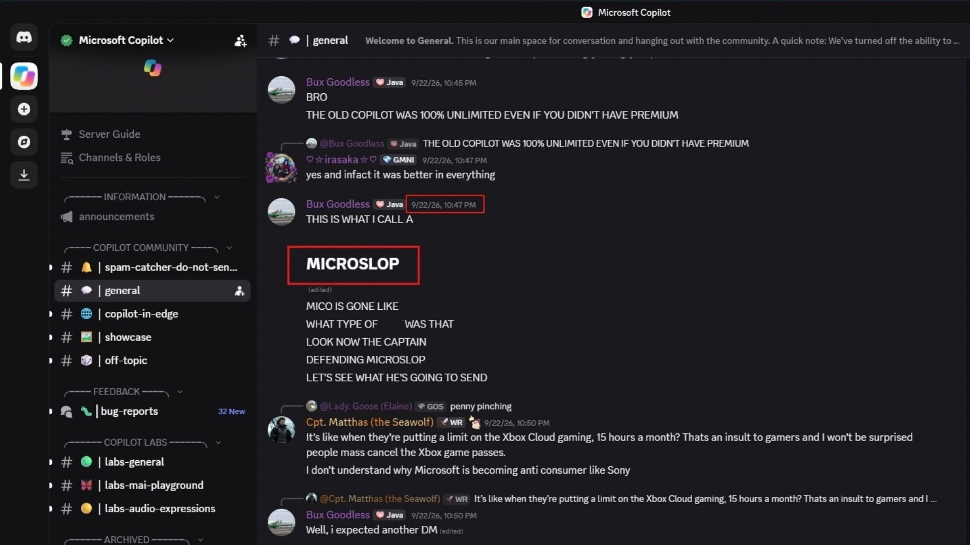 微软解除 Copilot Discord 服务器的禁令