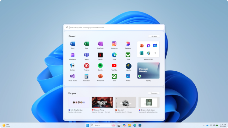 Microsoft 的开始菜单原型 #2