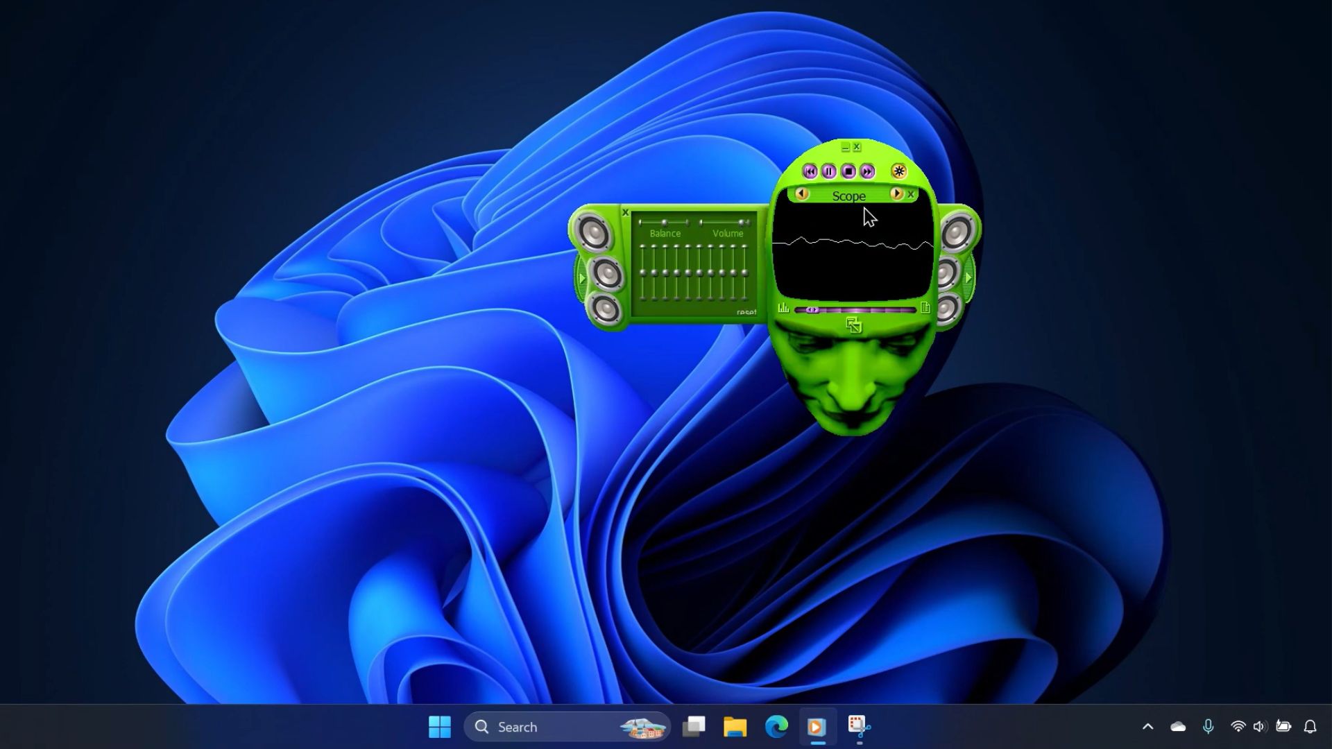 Windows 11 中 Windows Media Player Legacy 的 Headspace 皮肤