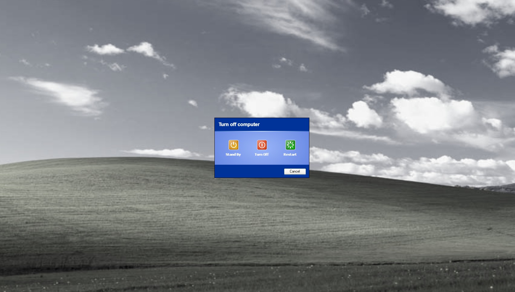Windows XP 关机对话框