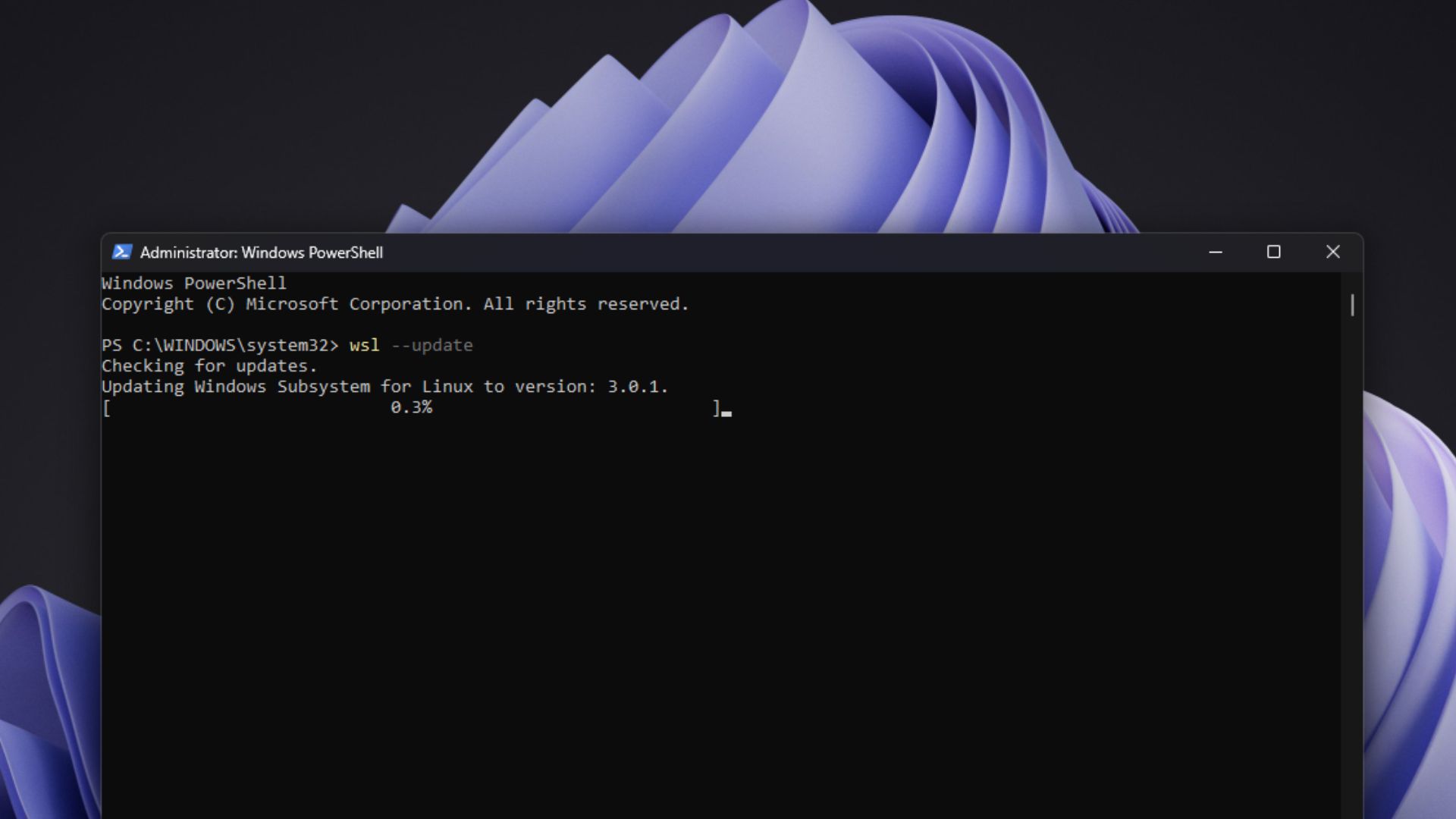 将WSL更新到3.0.1版本以获得正式版Containers