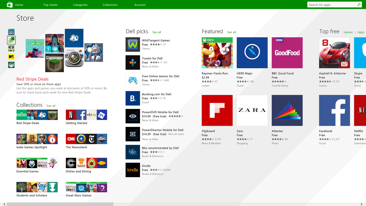 更新后的 Windows 8.1 应用商店